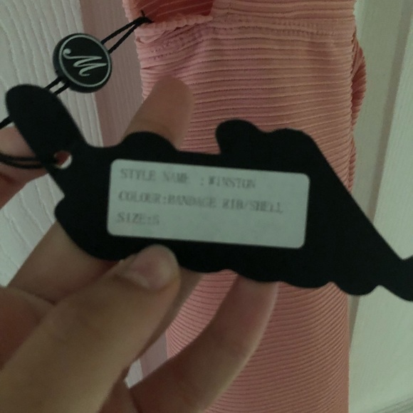 Revolve Designer Shell Bandage Rib Mini Dress - Picture 10 of 10